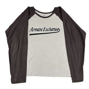 Armani Exchange Mens 100% Cotton Long Sleeve T-Shirt Sz XL